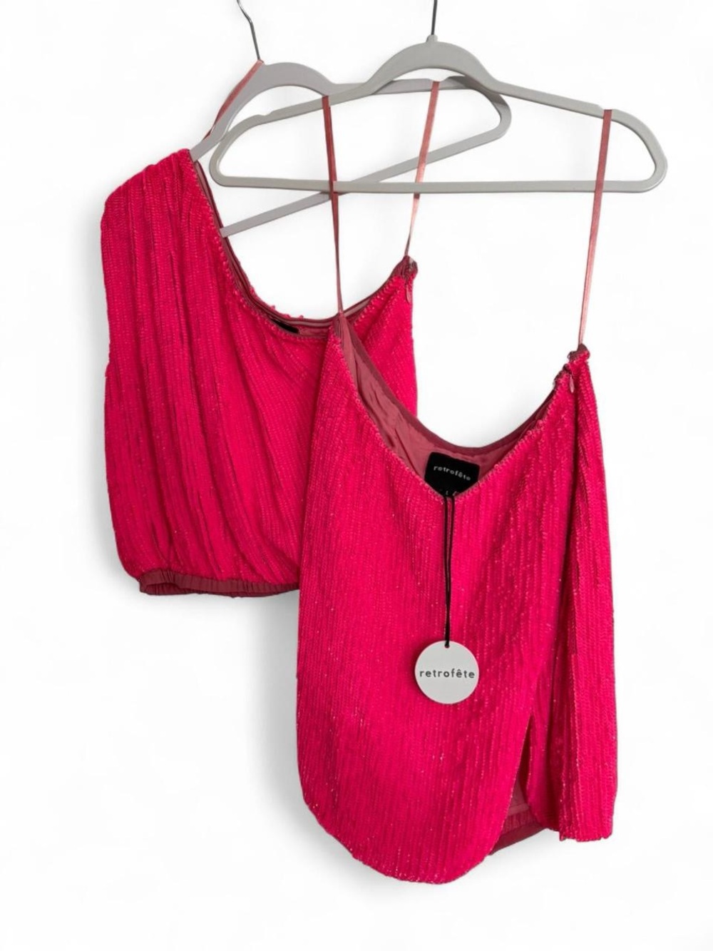 Retrofete Hot Pink Sequin Set
